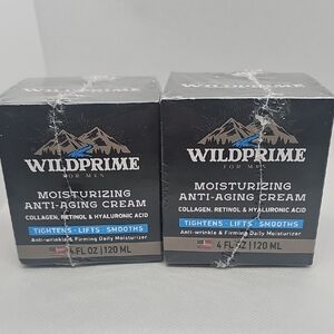 Wildprime Moisturizing Anti-Aging Cream - Black/Blue Packaging Bumdle Of 2 New